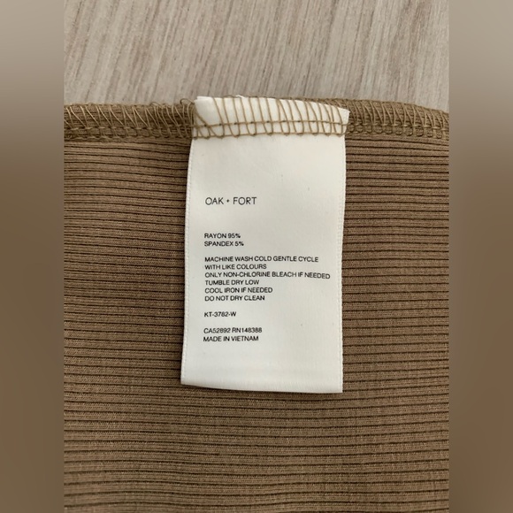 OAK + FORT Women's Sweaters in Cream, Tan, and Black - Picture 7 of 10